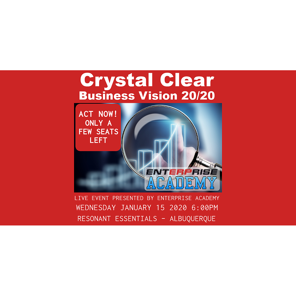Crystal Clear Business Clarity 20/20 Ticket